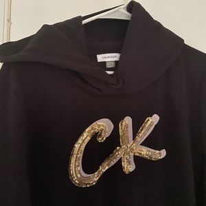 Calvin Klein dress with hoodie